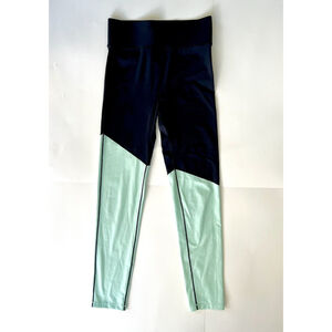 All Access Bandier High Rise Leggings Color Block Blue size Small EUC Athilesure